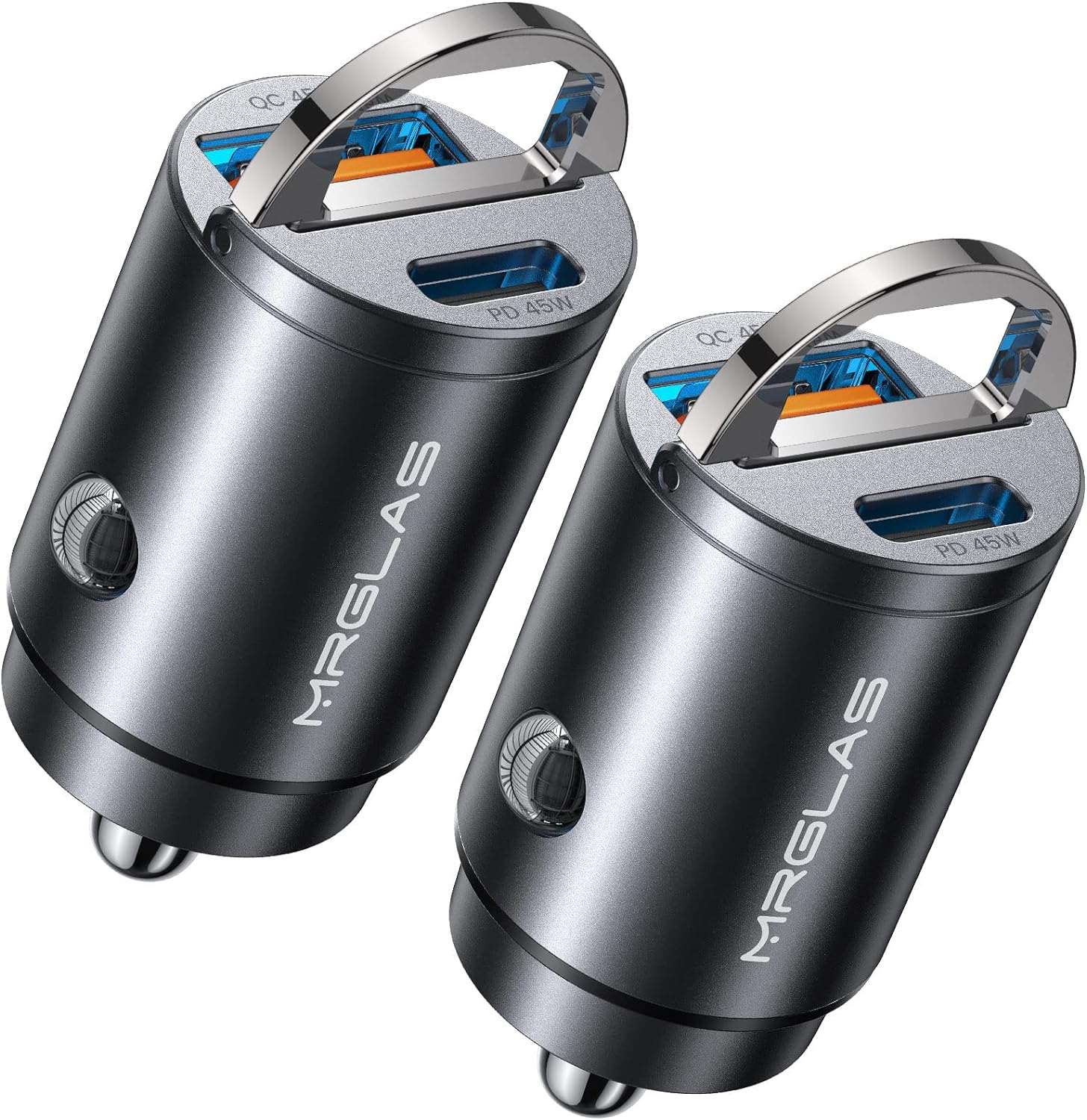 2-Pack 90W USB C Car Charger, USB C Car Charger Fast Charging Adapter [PD+QC]&[Dual PD]