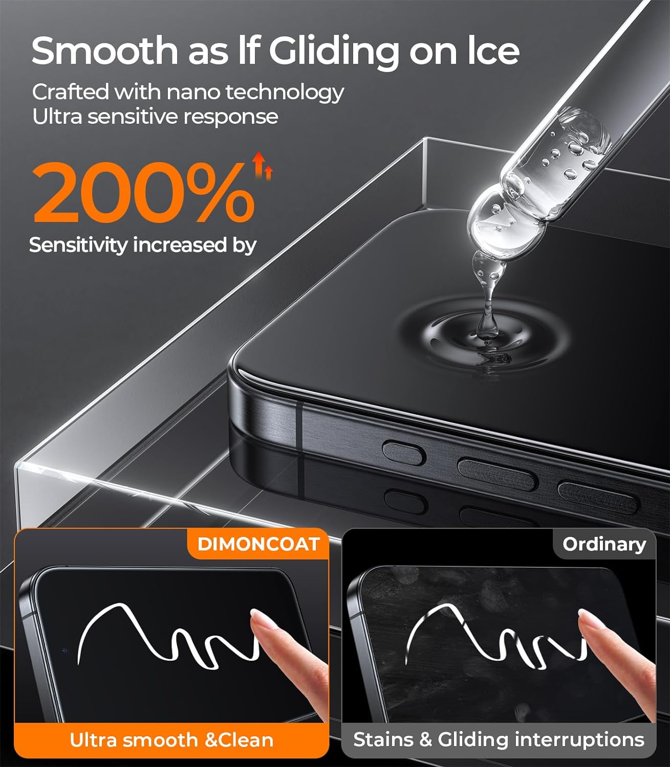 4-PACK for iPhone 15 Pro 15 Pro Max Screen Protector [10X Military Protection] [Easy Installation Frame] HD Diamonds Hard Tempered Glass,[Bubble Free] - Haassue