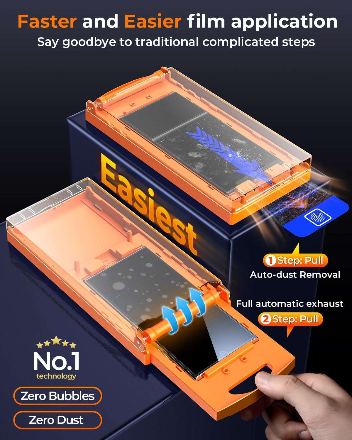 MRGLAS 2+2 Packs for Samsung Galaxy S22 Ultra Screen Protector 6.8